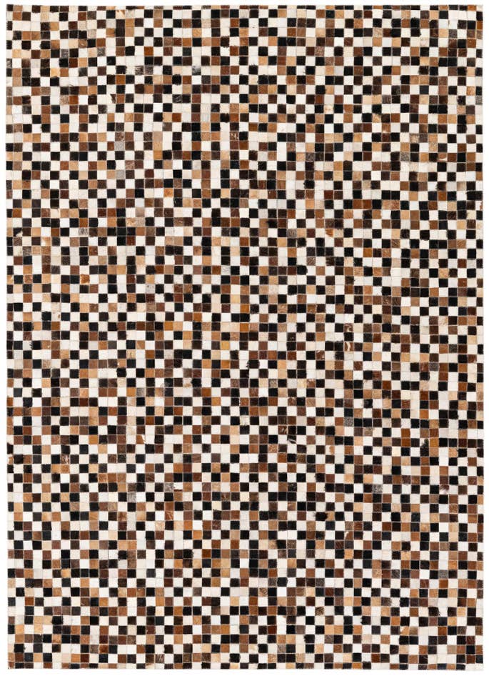 Detail image of 5' 5 x 7' 6 Cowhide Stocks Rug