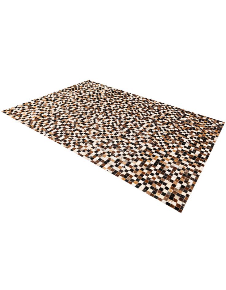 Detail image of 5' 3 x 7' 8 Cowhide Stocks Rug