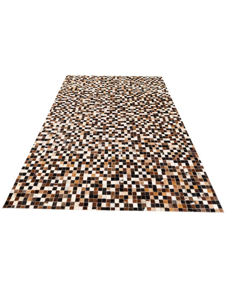Detail image of 5' 3 x 7' 8 Cowhide Stocks Rug