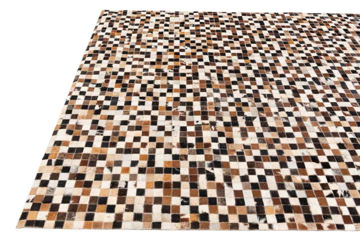 5' 3 x 7' 8 Cowhide Stocks Rug