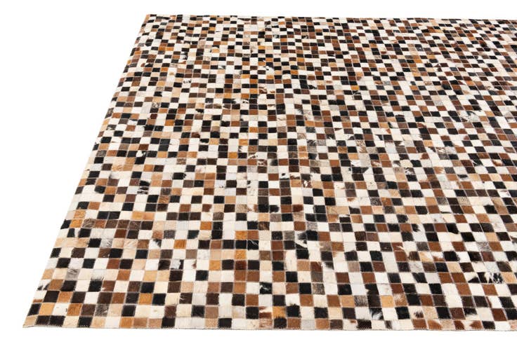 Detail image of 5' 3 x 7' 8 Cowhide Stocks Rug