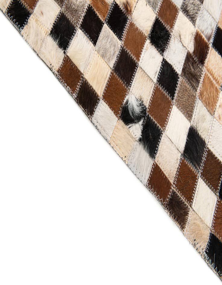 Detail image of 5' 3 x 7' 8 Cowhide Stocks Rug