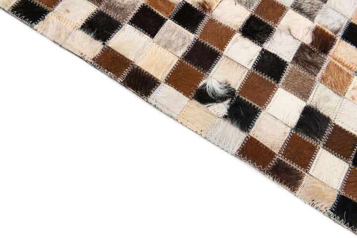 5' 3 x 7' 8 Cowhide Stocks Rug
