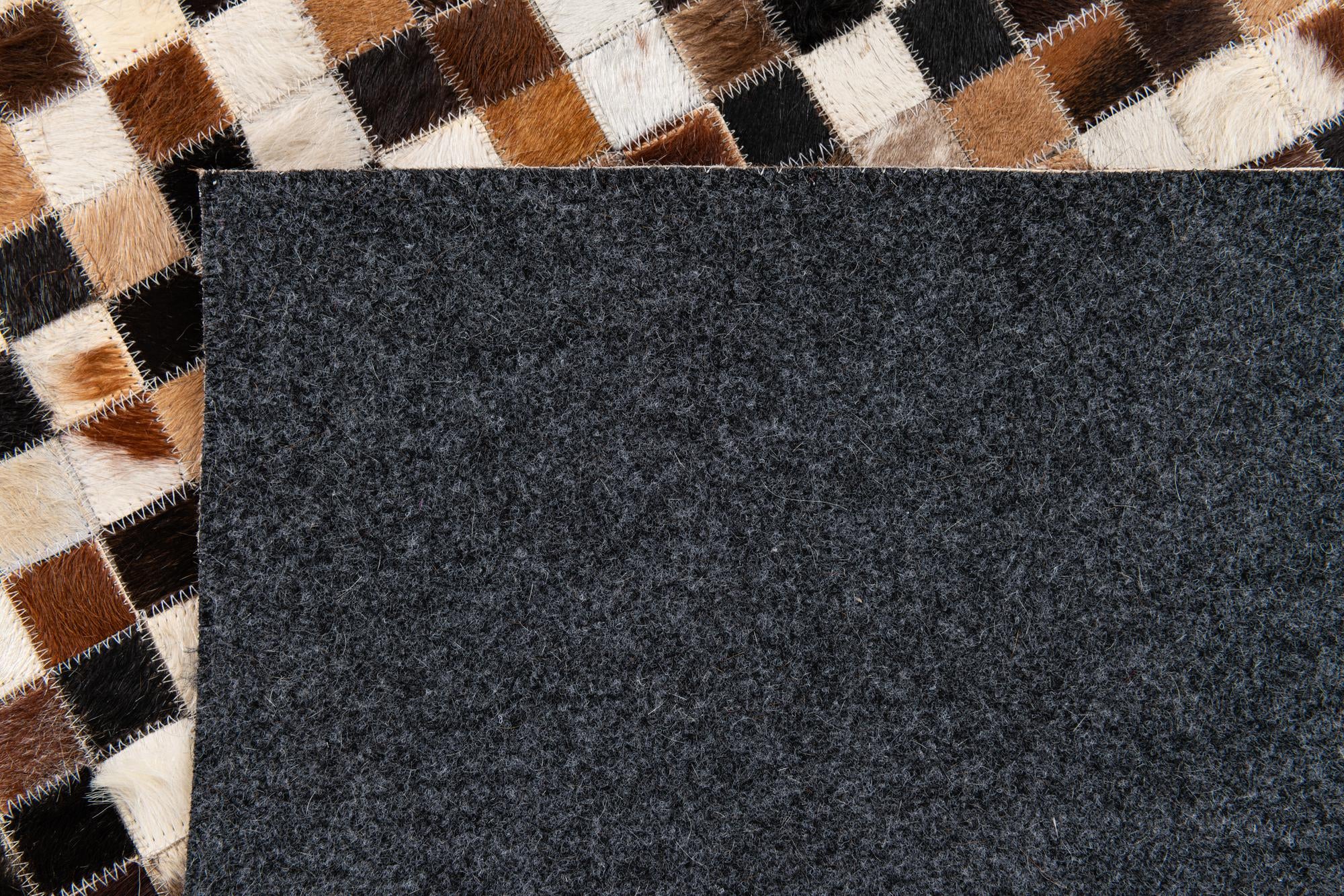 5' 3 x 7' 8 Cowhide Stocks Rug