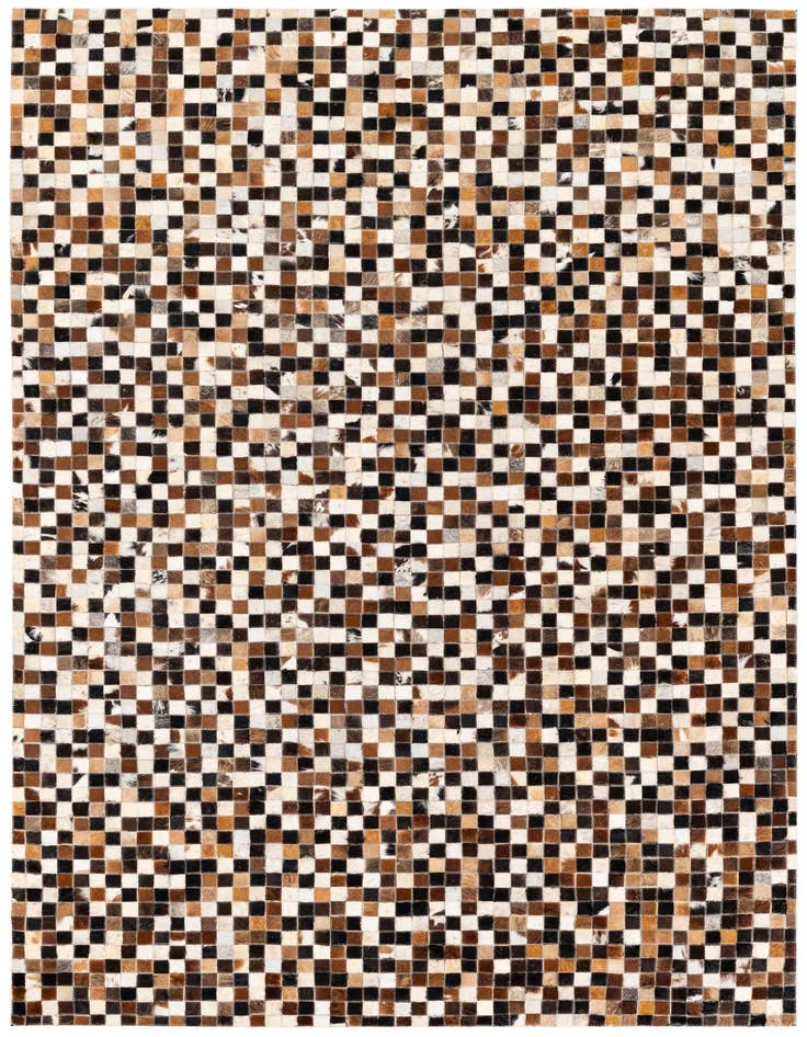 Detail image of 5' 3 x 7' 8 Cowhide Stocks Rug