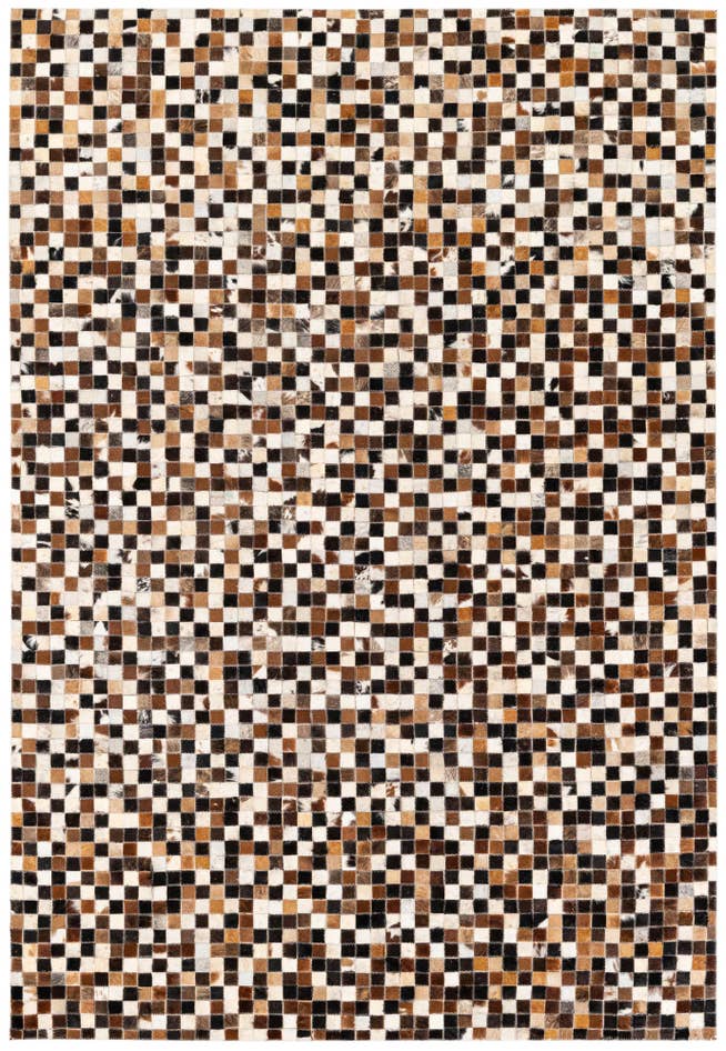 Detail image of 5' 3 x 7' 8 Cowhide Stocks Rug