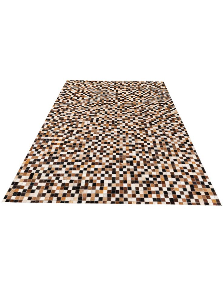Detail image of 5' 6 x 7' 7 Cowhide Stocks Rug