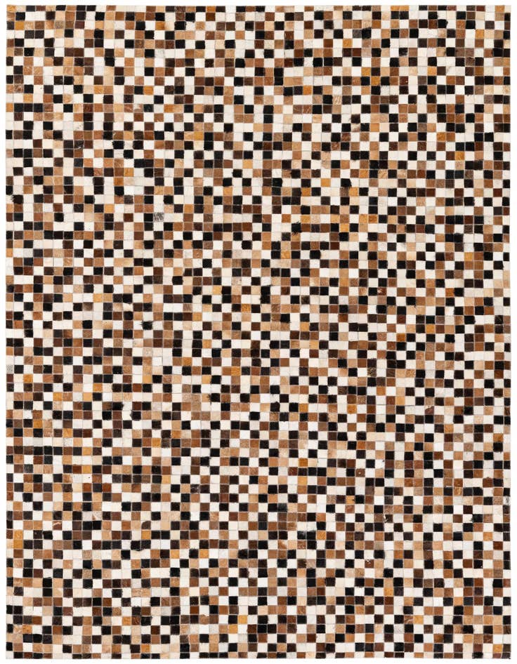 Detail image of 5' 6 x 7' 7 Cowhide Stocks Rug