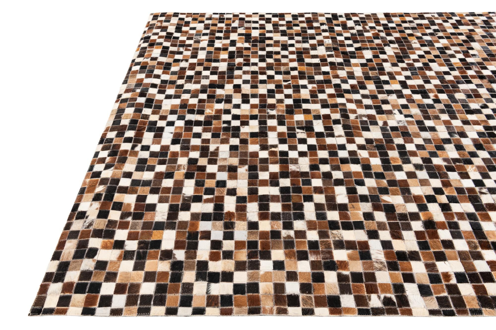 5' 5 x 7' 9 Cowhide Stocks Rug