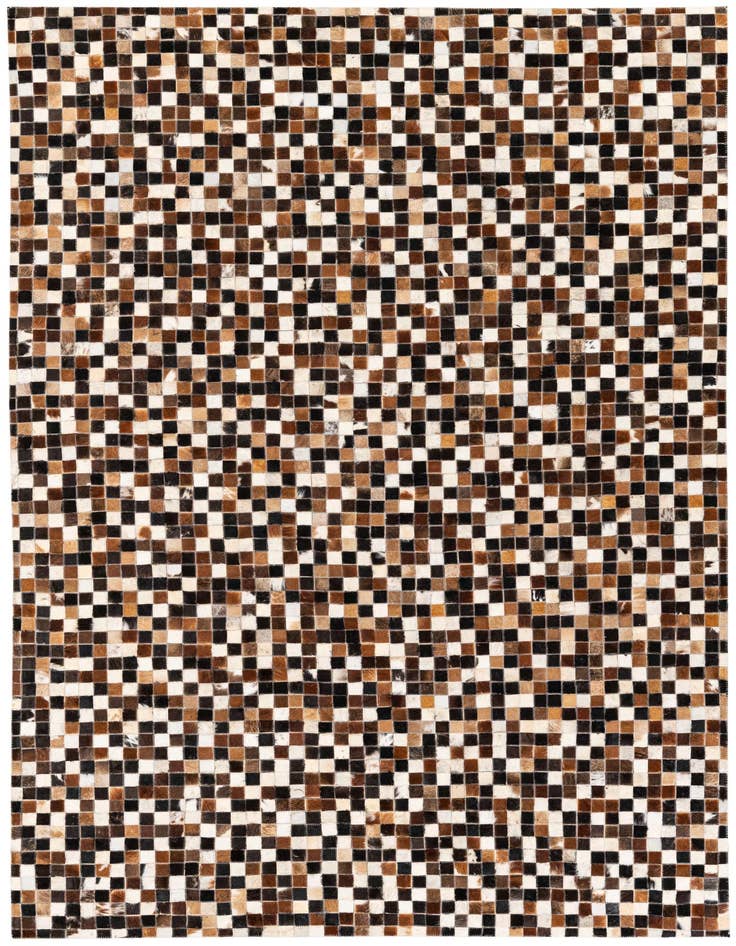 Detail image of 5' 5 x 7' 9 Cowhide Stocks Rug