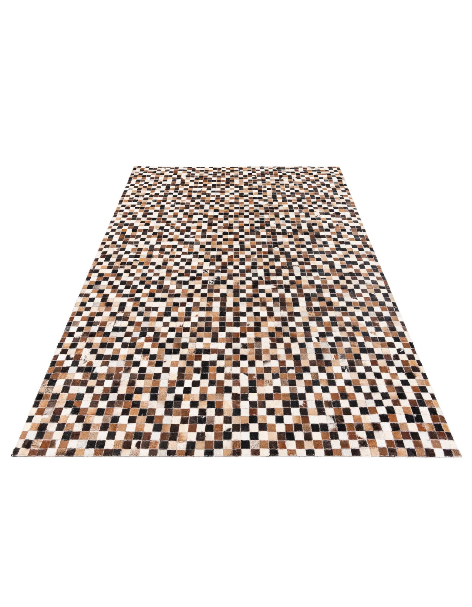 5' 3 x 7' 7 Cowhide Stocks Rug