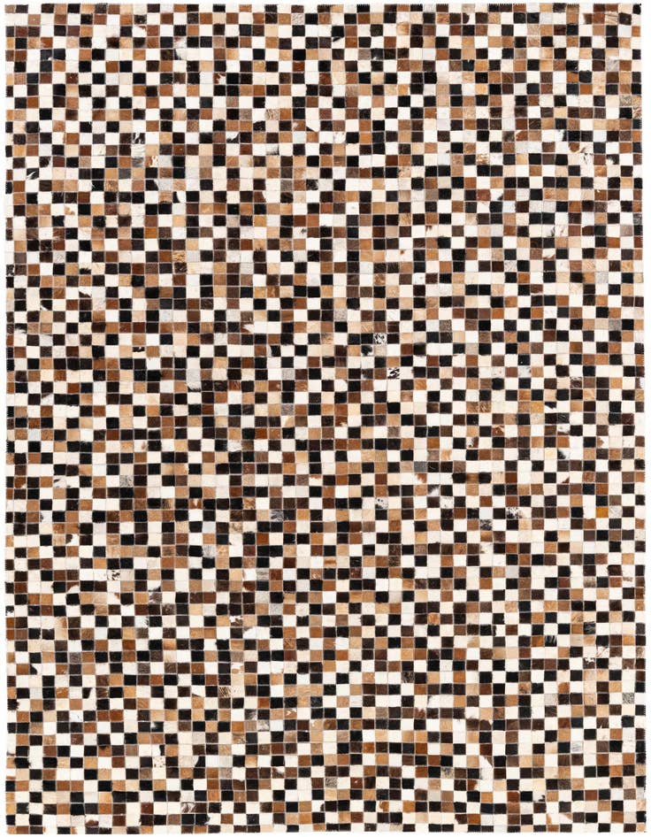 Detail image of 5' 3 x 7' 7 Cowhide Stocks Rug