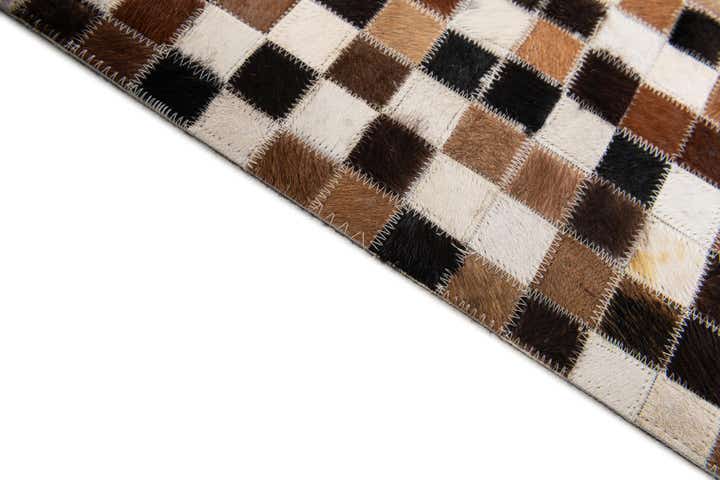 5' 7 x 7' 9 Cowhide Stocks Rug