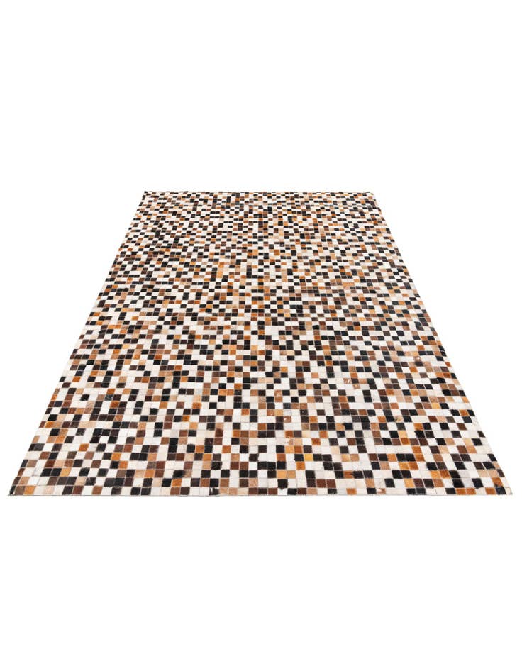 Detail image of 5' 6 x 7' 8 Cowhide Stocks Rug