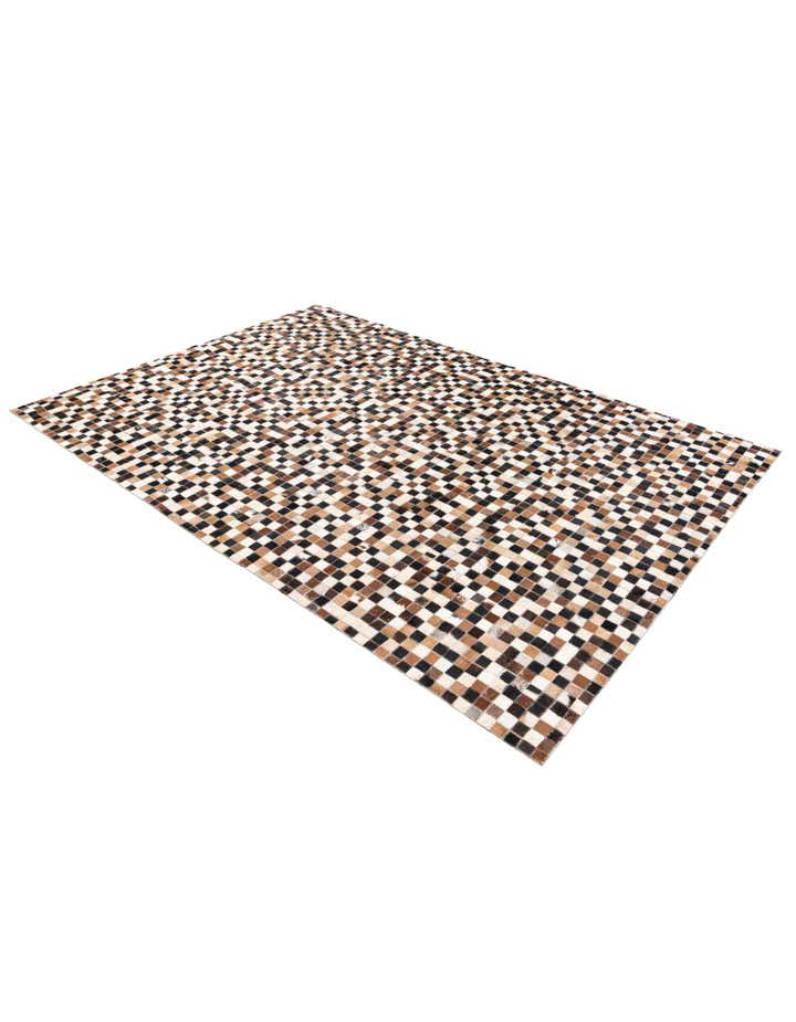 5' 3 x 7' 7 Cowhide Stocks Rug