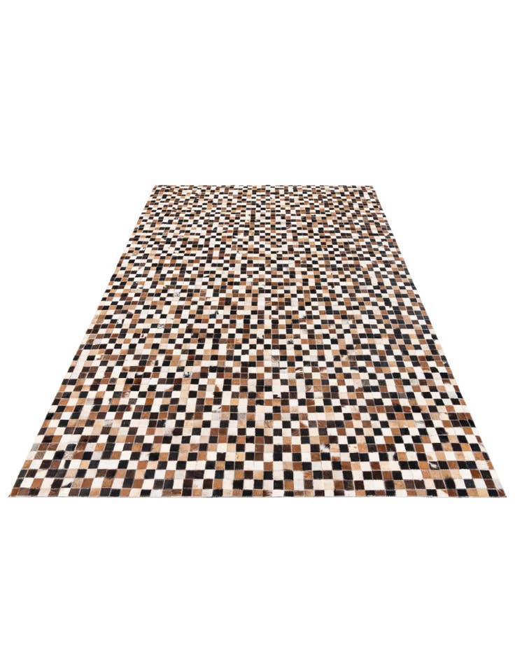 Detail image of 5' 3 x 7' 7 Cowhide Stocks Rug