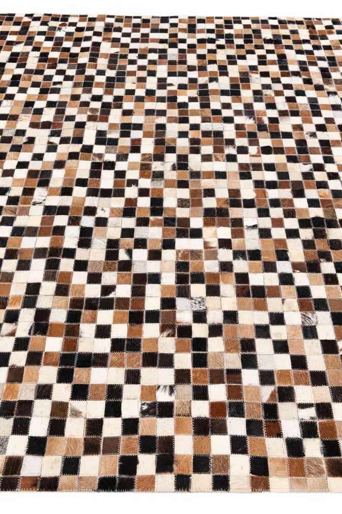 5' 3 x 7' 7 Cowhide Stocks Rug