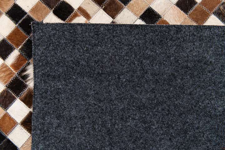 5' 3 x 7' 7 Cowhide Stocks Rug