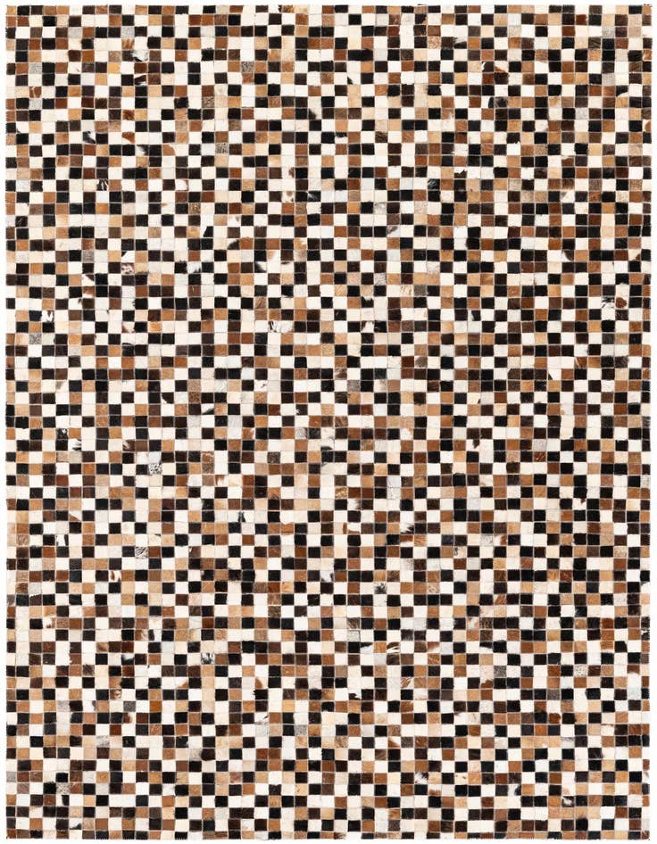 Detail image of 5' 3 x 7' 7 Cowhide Stocks Rug