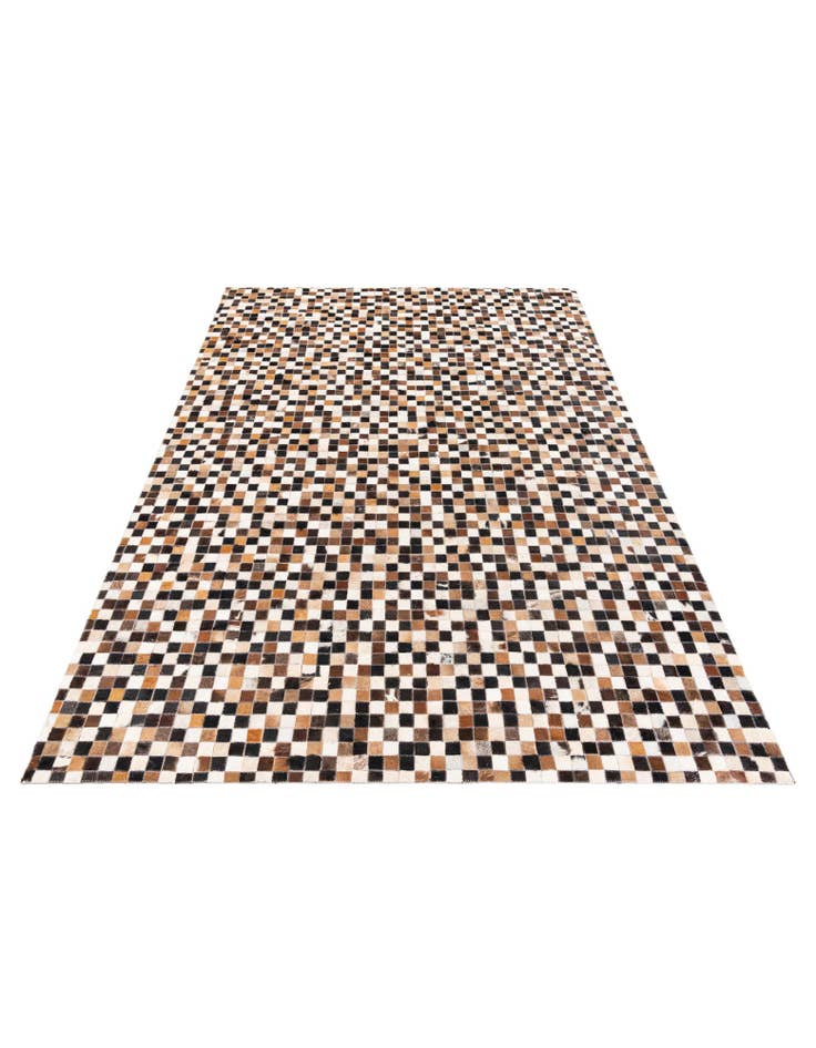 Detail image of 5' 4 x 7' 6 Cowhide Stocks Rug