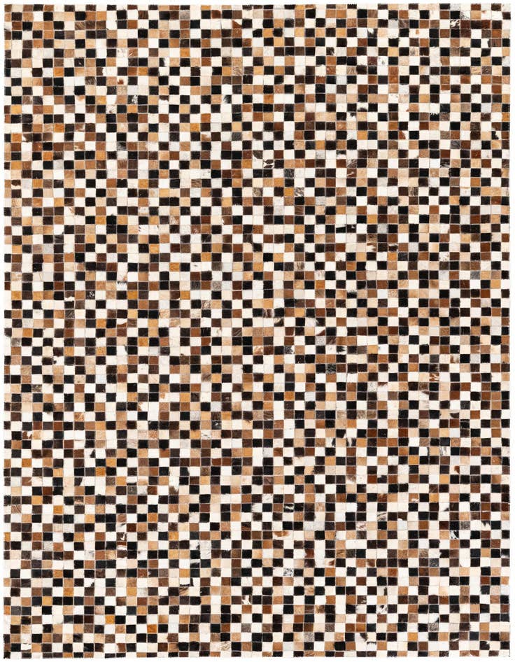 Detail image of 5' 4 x 7' 6 Cowhide Stocks Rug