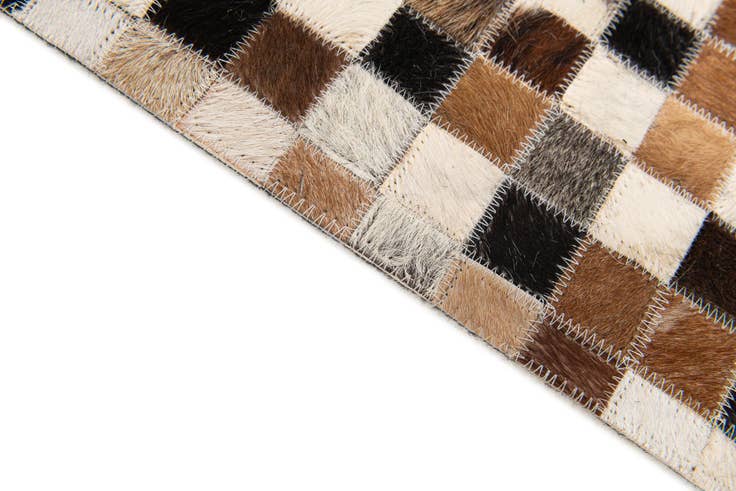 Detail image of 5' 5 x 7' 8 Cowhide Stocks Rug