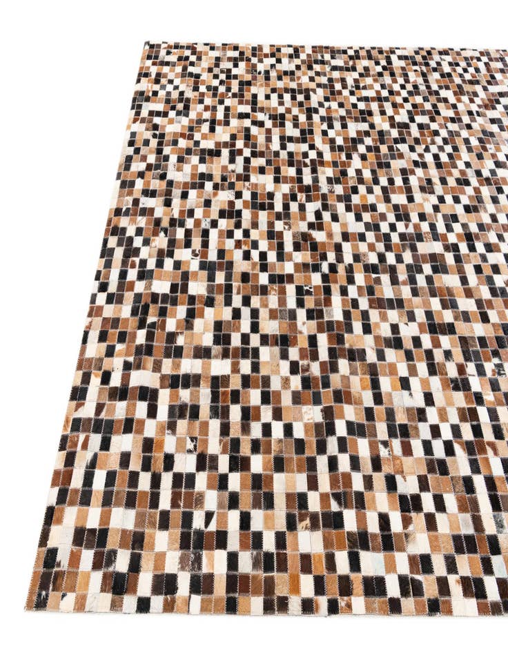 Detail image of 5' 5 x 7' 8 Cowhide Stocks Rug