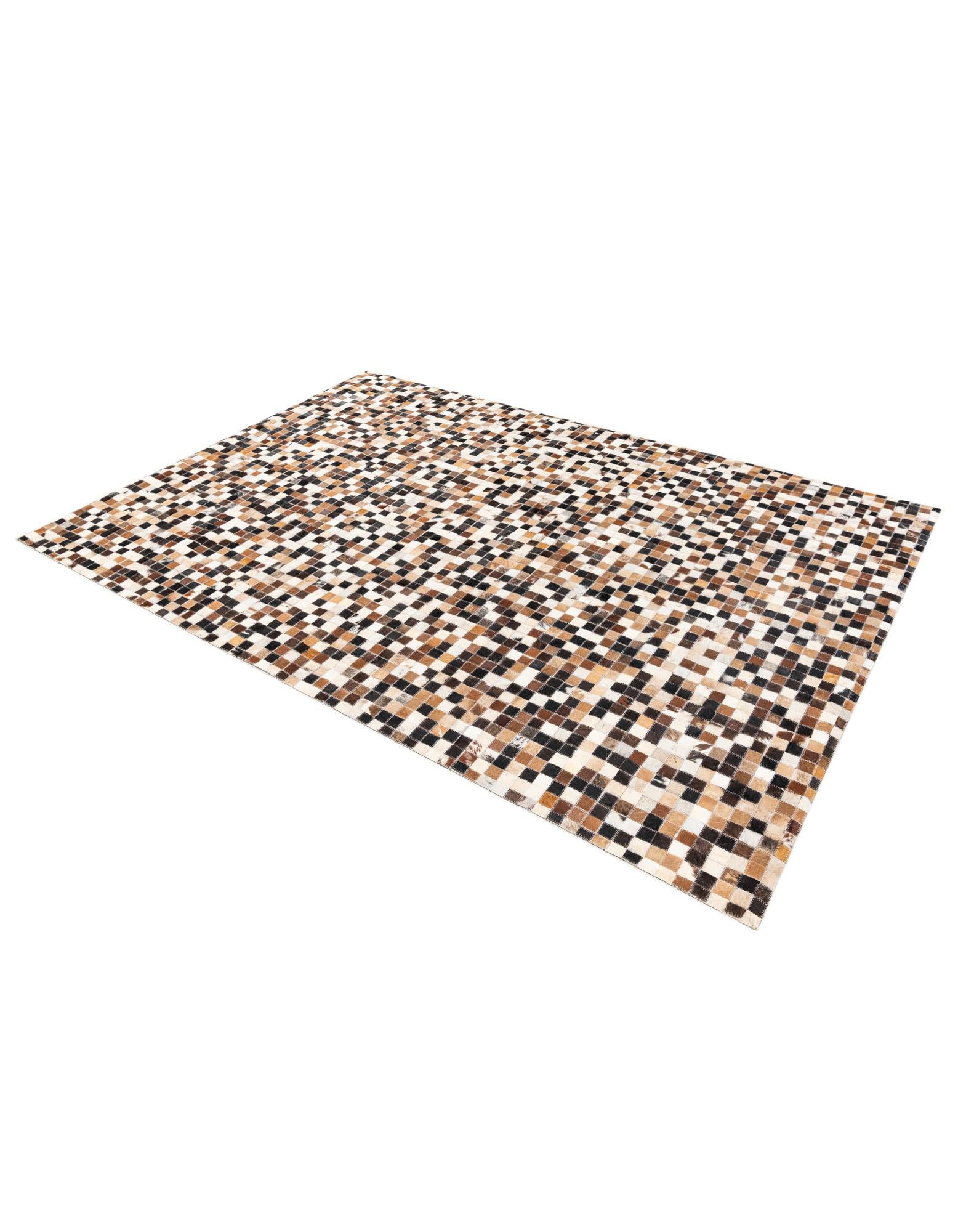 5' 5 x 7' 7 Cowhide Stocks Rug