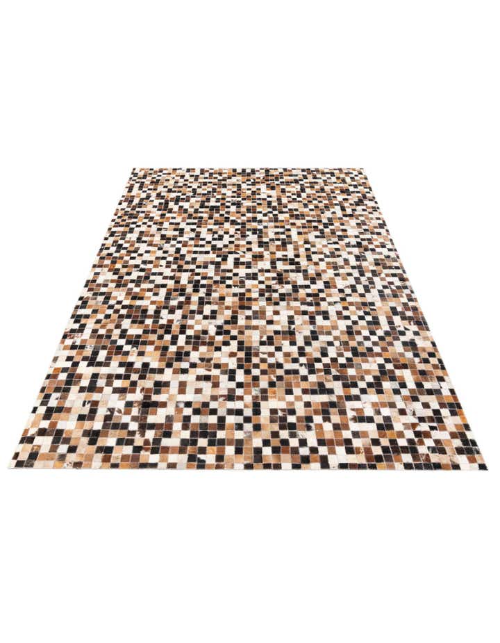 5' 5 x 7' 7 Cowhide Stocks Rug