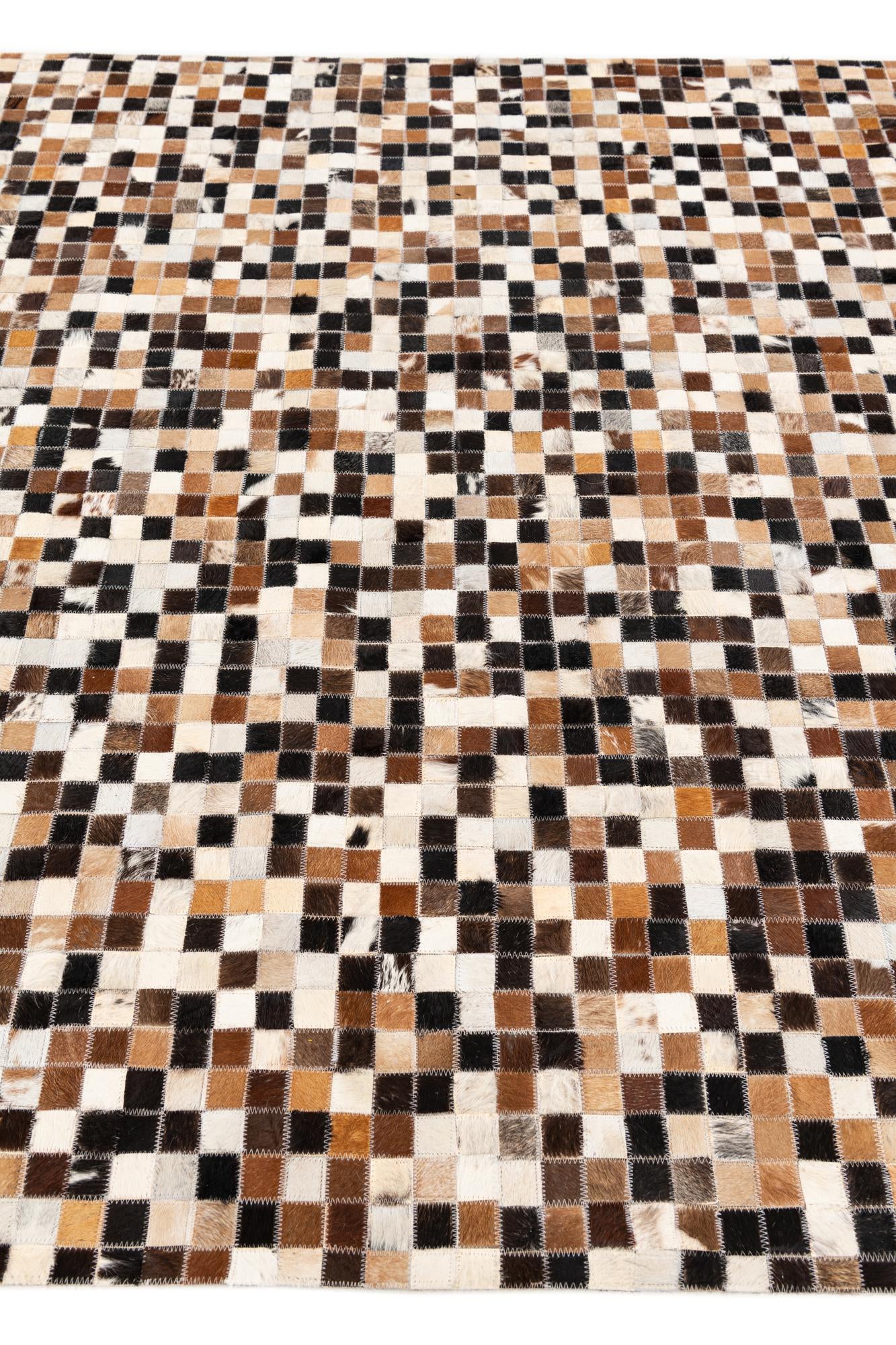 5' 5 x 7' 7 Cowhide Stocks Rug
