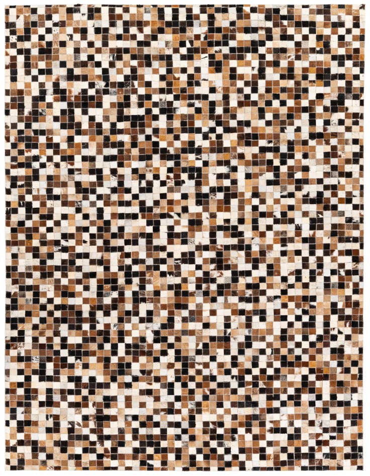 Detail image of 5' 5 x 7' 7 Cowhide Stocks Rug