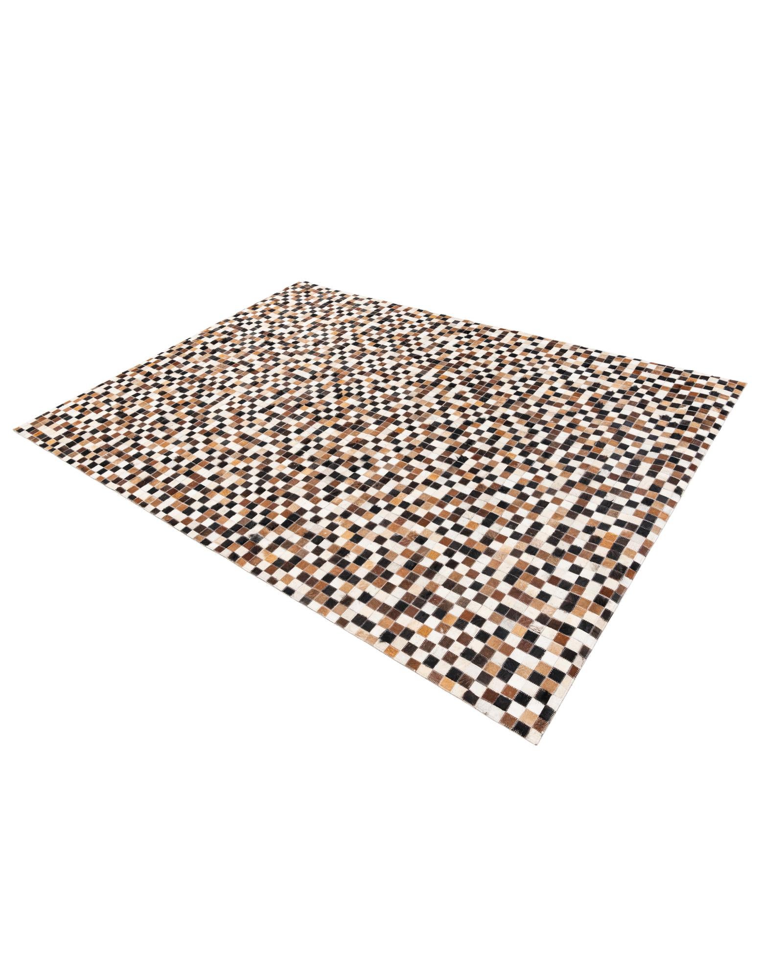 5' 7 x 7' 6 Cowhide Stocks Rug