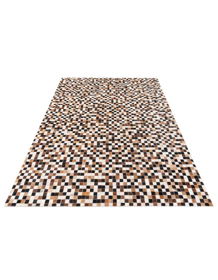 Detail image of 5' 7 x 7' 6 Cowhide Stocks Rug