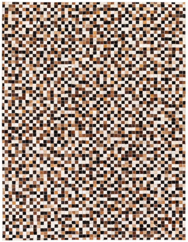 Detail image of 5' 7 x 7' 6 Cowhide Stocks Rug