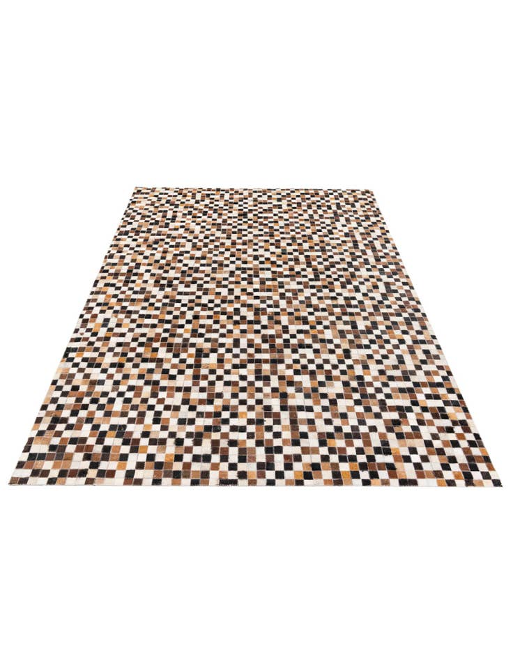 Detail image of 5' 6 x 7' 7 Cowhide Stocks Rug