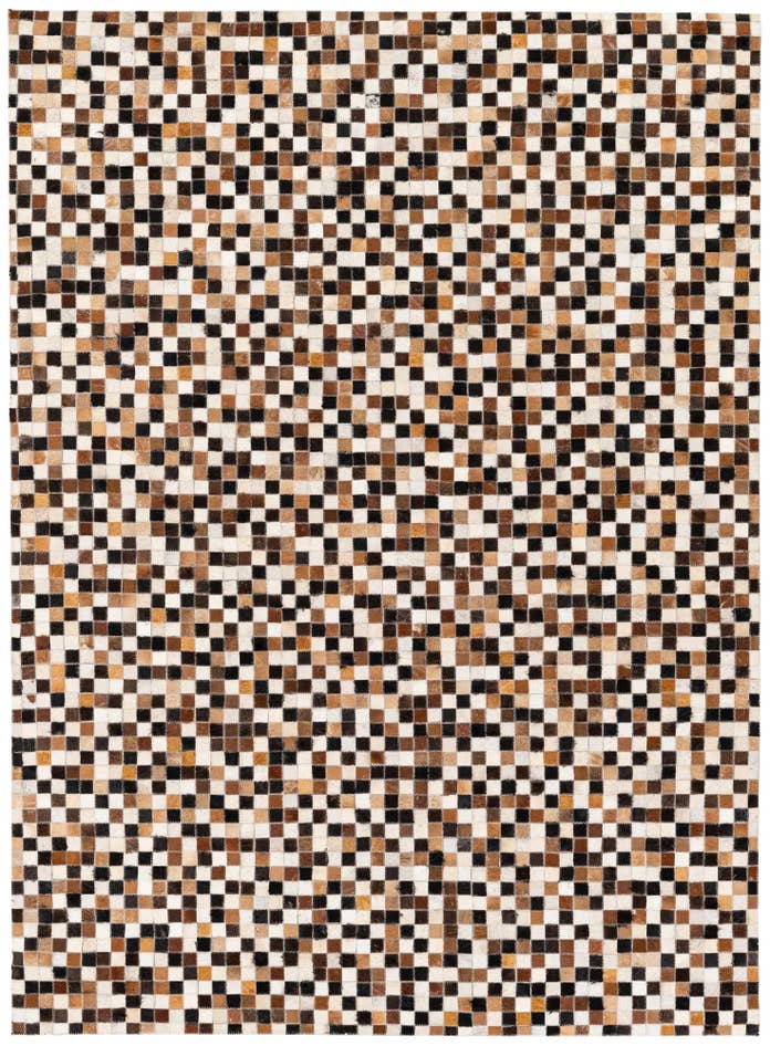 Detail image of 5' 6 x 7' 7 Cowhide Stocks Rug