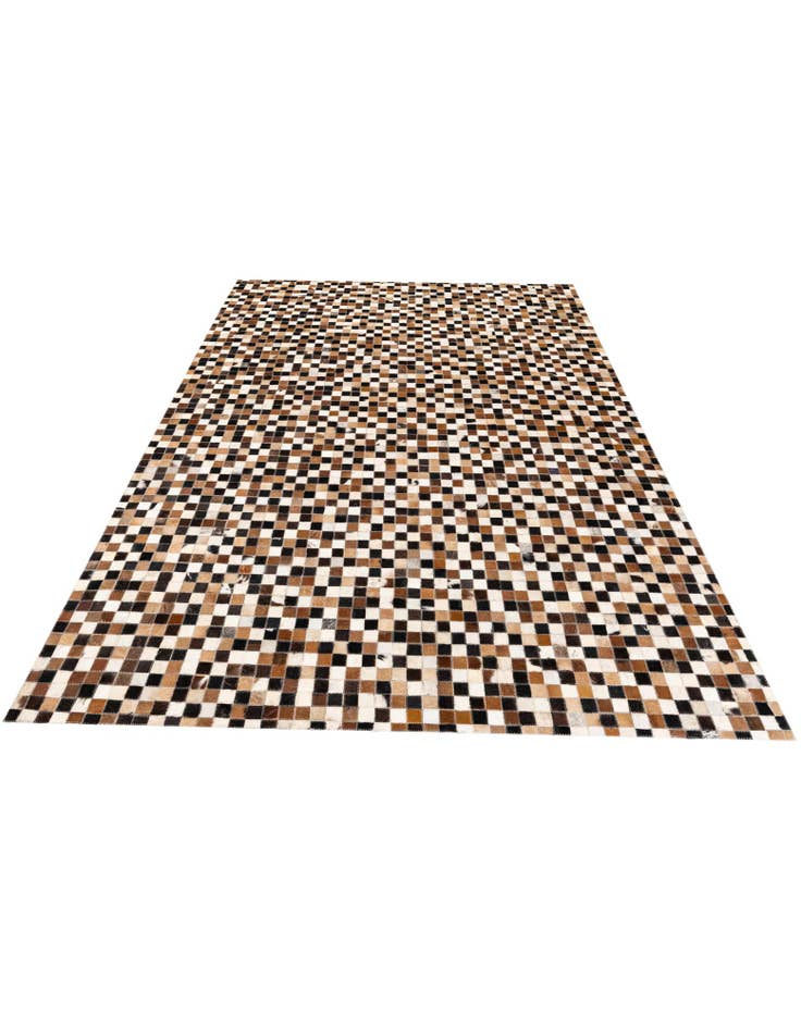 Detail image of 5' 3 x 7' 6 Cowhide Stocks Rug