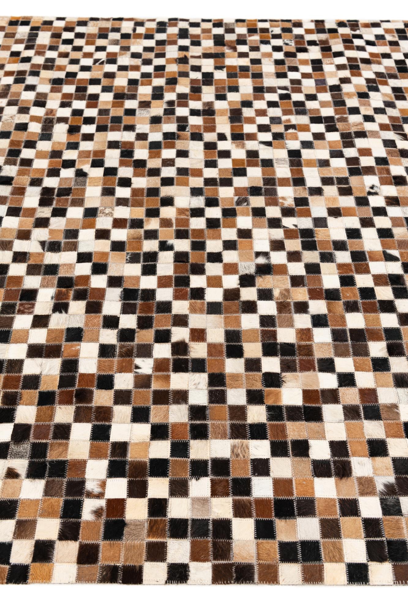 5' 3 x 7' 6 Cowhide Stocks Rug