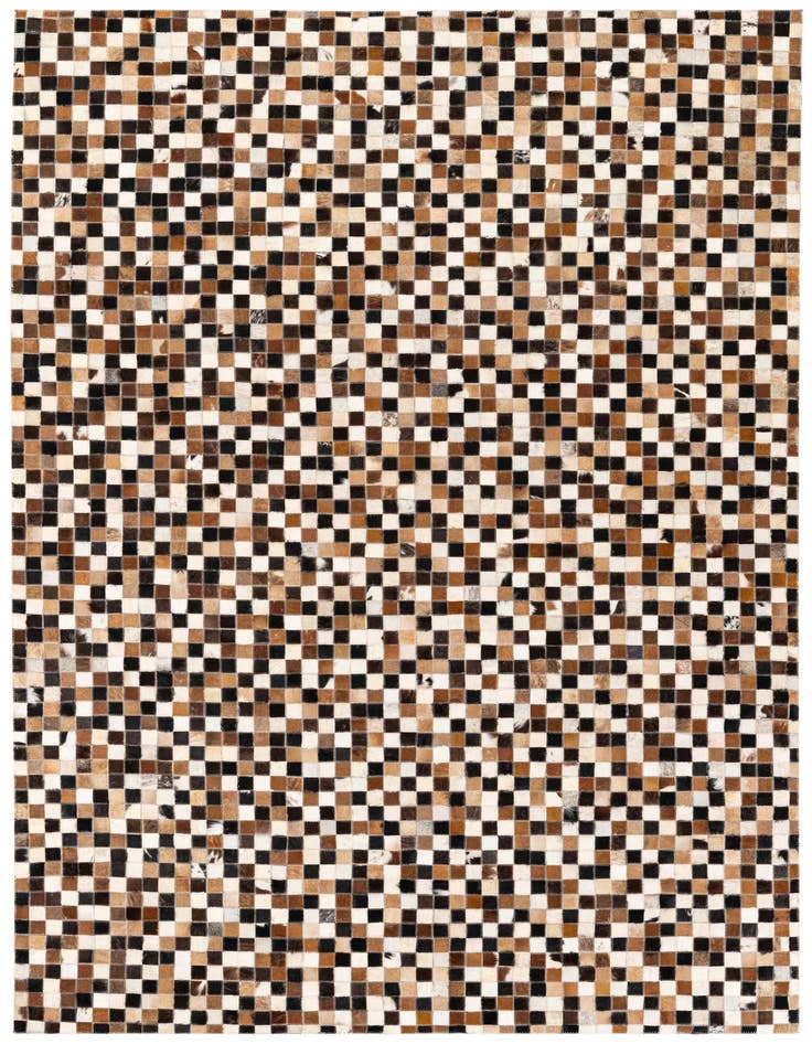 Detail image of 5' 3 x 7' 6 Cowhide Stocks Rug