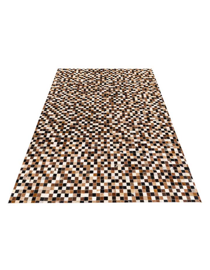 5' 5 x 7' 7 Cowhide Stocks Rug