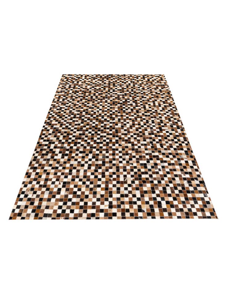 Detail image of 5' 5 x 7' 7 Cowhide Stocks Rug