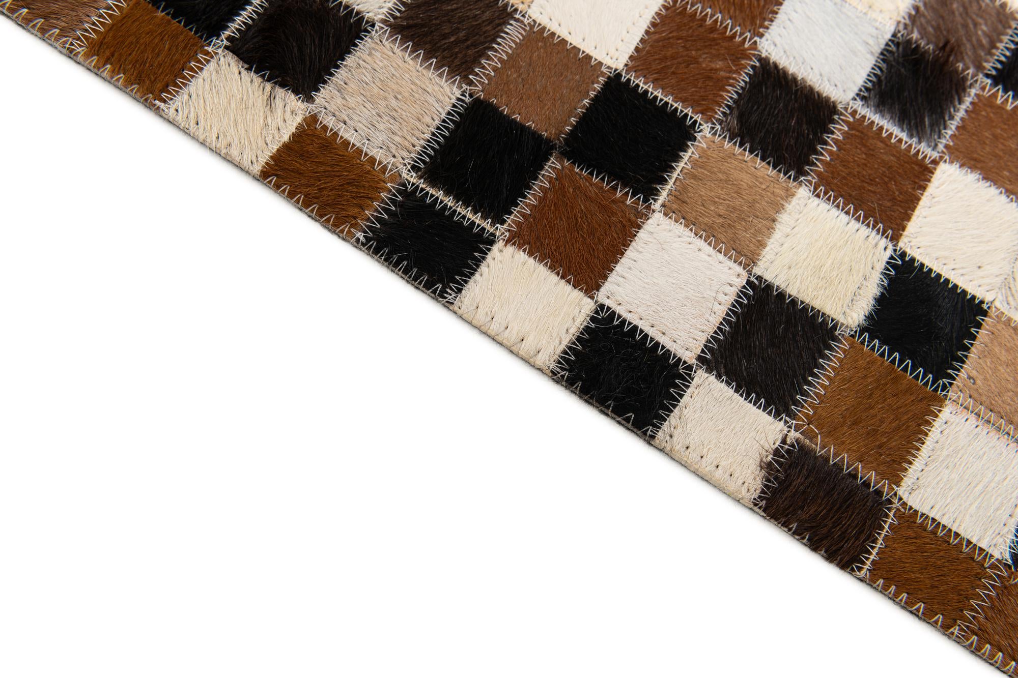 5' 5 x 7' 7 Cowhide Stocks Rug