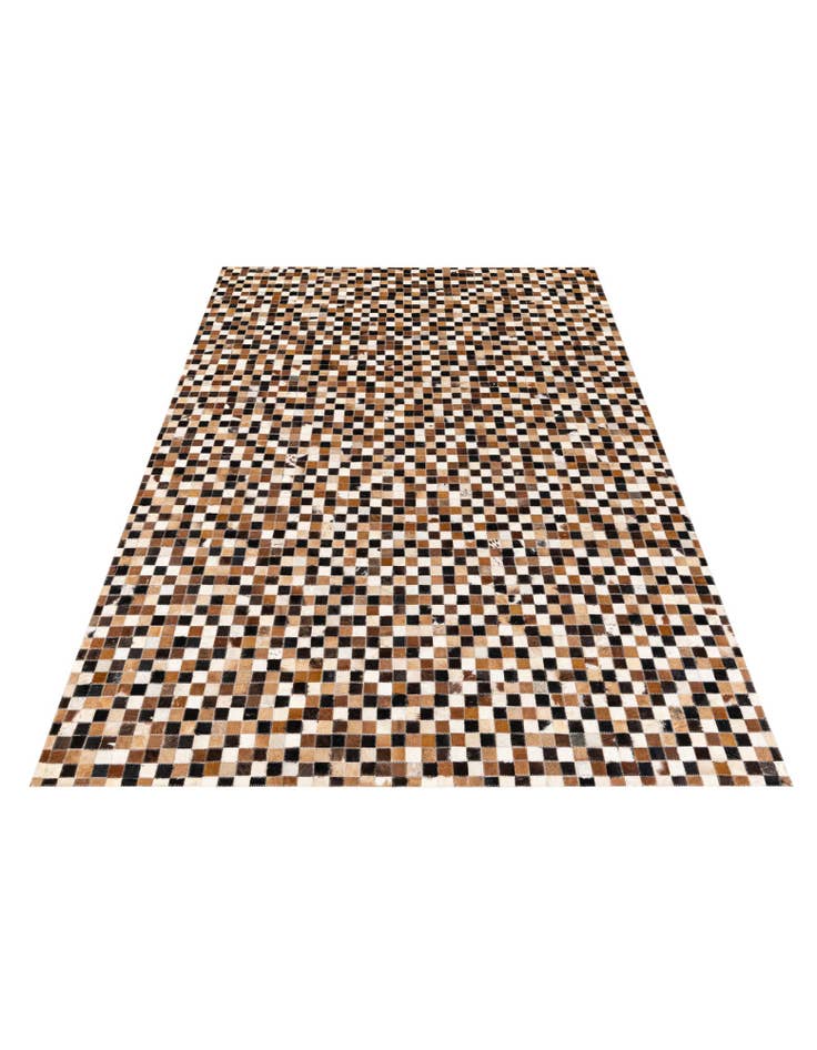 Detail image of 5' 3 x 7' 6 Cowhide Stocks Rug