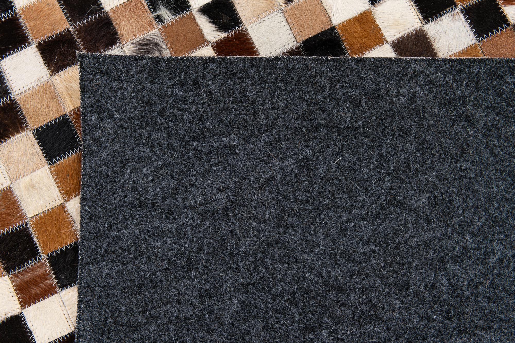 5' 3 x 7' 6 Cowhide Stocks Rug