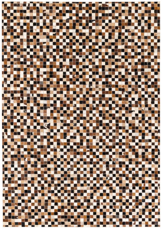 Detail image of 5' 3 x 7' 6 Cowhide Stocks Rug