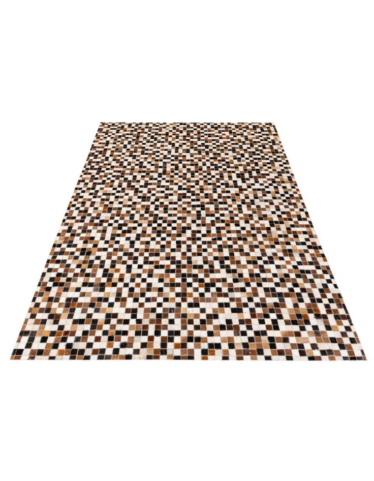 Detail image of 5' 6 x 7' 8 Cowhide Stocks Rug