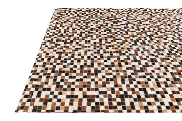 Detail image of 5' 6 x 7' 8 Cowhide Stocks Rug