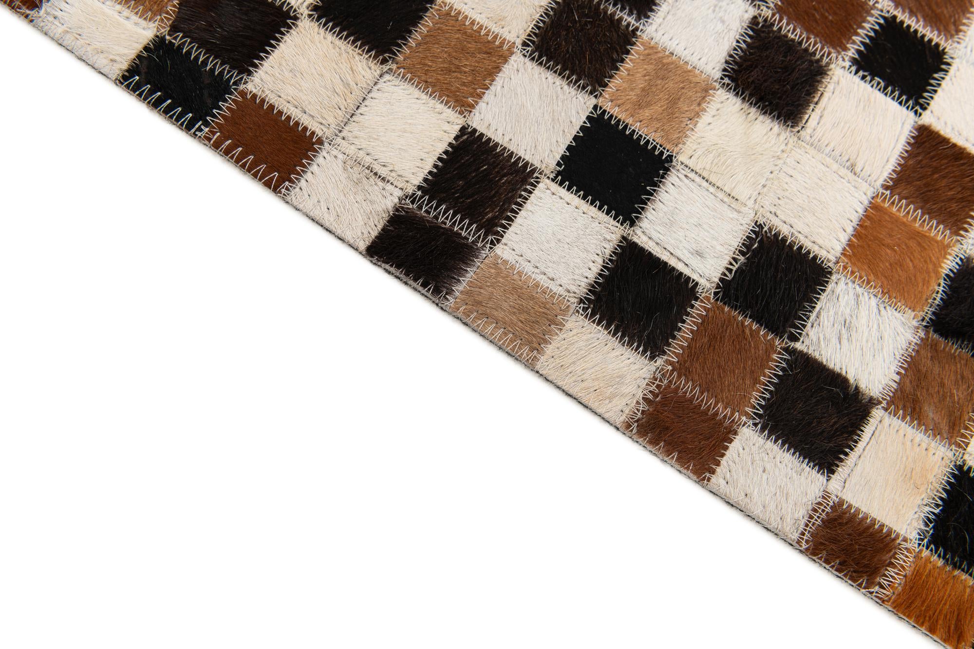 5' 6 x 7' 8 Cowhide Stocks Rug