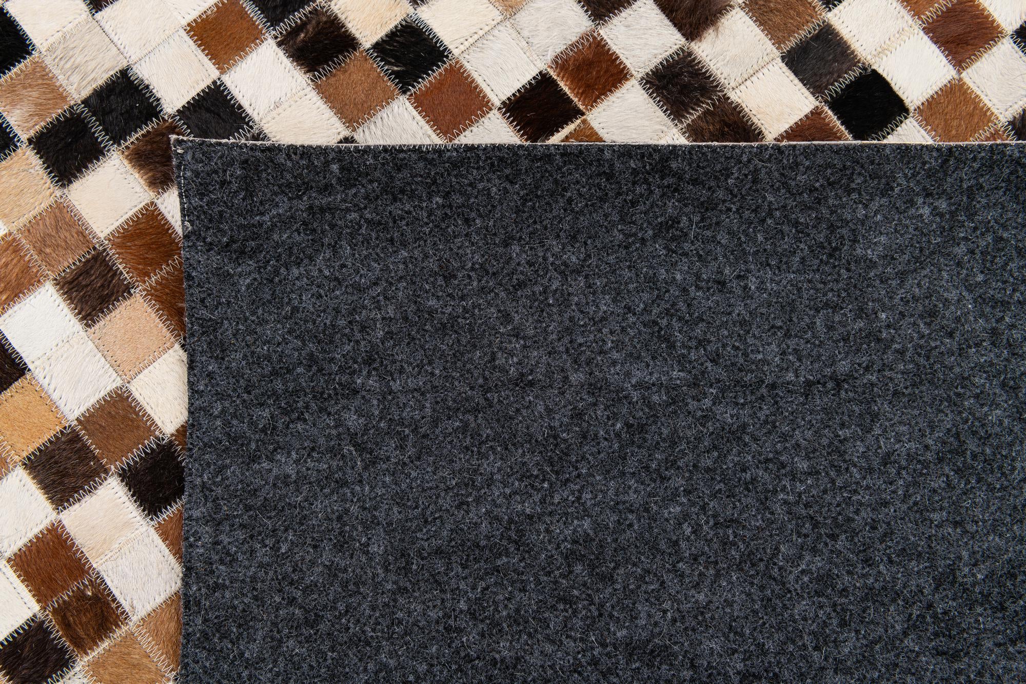 5' 6 x 7' 8 Cowhide Stocks Rug