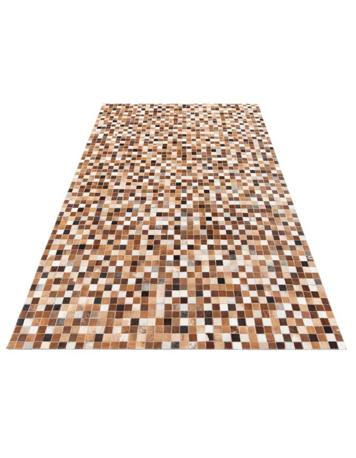 Detail image of 5' x 8' Cowhide Stocks Rug